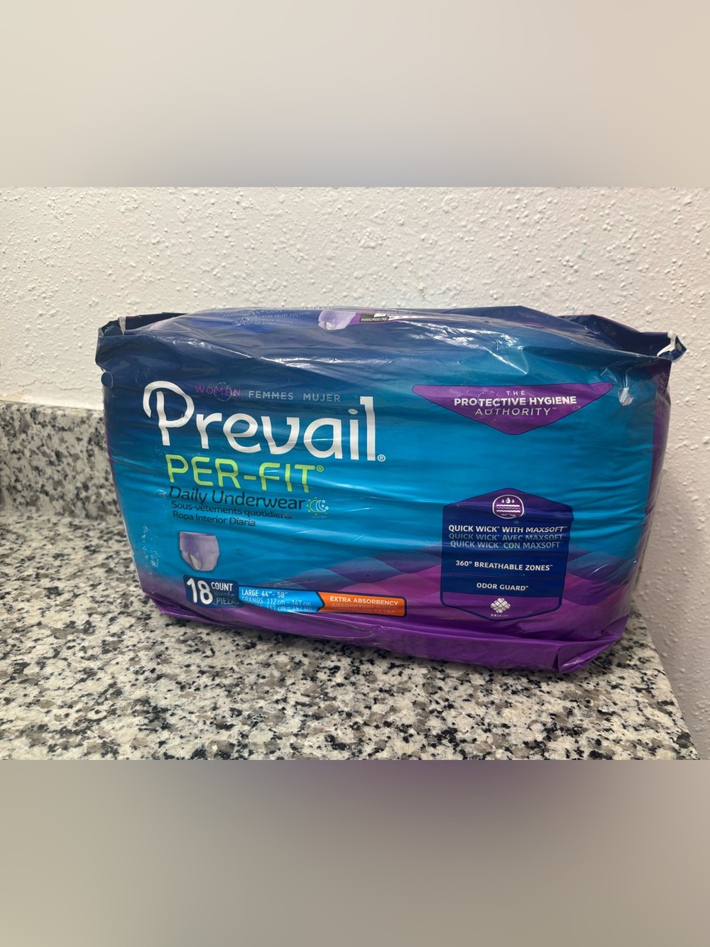 Prevail Super-Fit Daily Underwear Size L